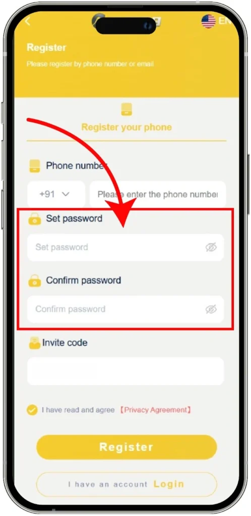 Step 4-Select a good password